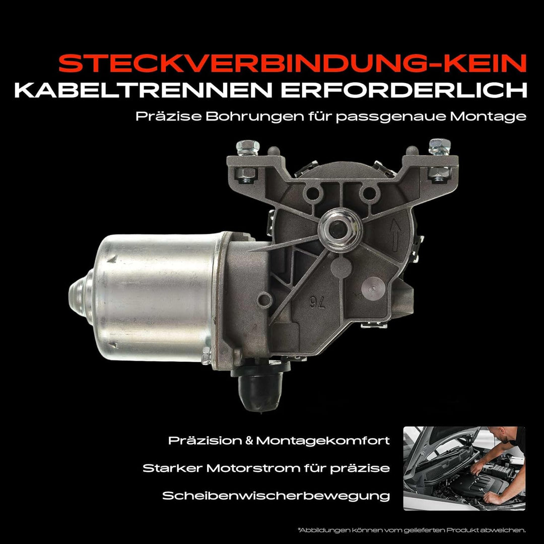 Frankberg 1x Wischermotor Scheibenwischermotor Vorne Kompatibel mit 500 312 2007-2019 500 C 312 2009
