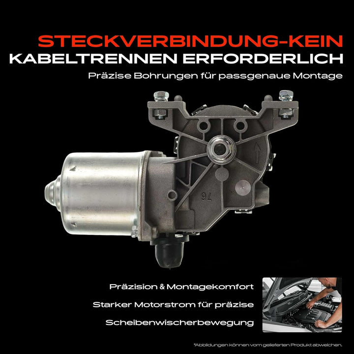 Frankberg 1x Wischermotor Scheibenwischermotor Vorne Kompatibel mit 500 312 2007-2019 500 C 312 2009