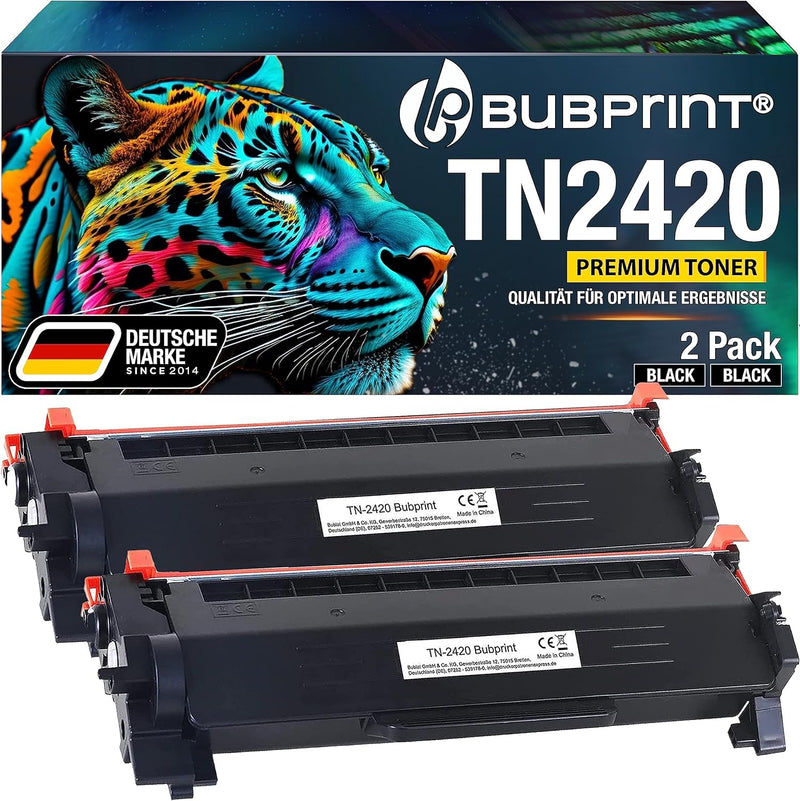 2 TN 2420 kompatibel als Ersatz für Toner Brother TN-2420 TN2420 für Brother MFC-L2710DW Toner HL-L2