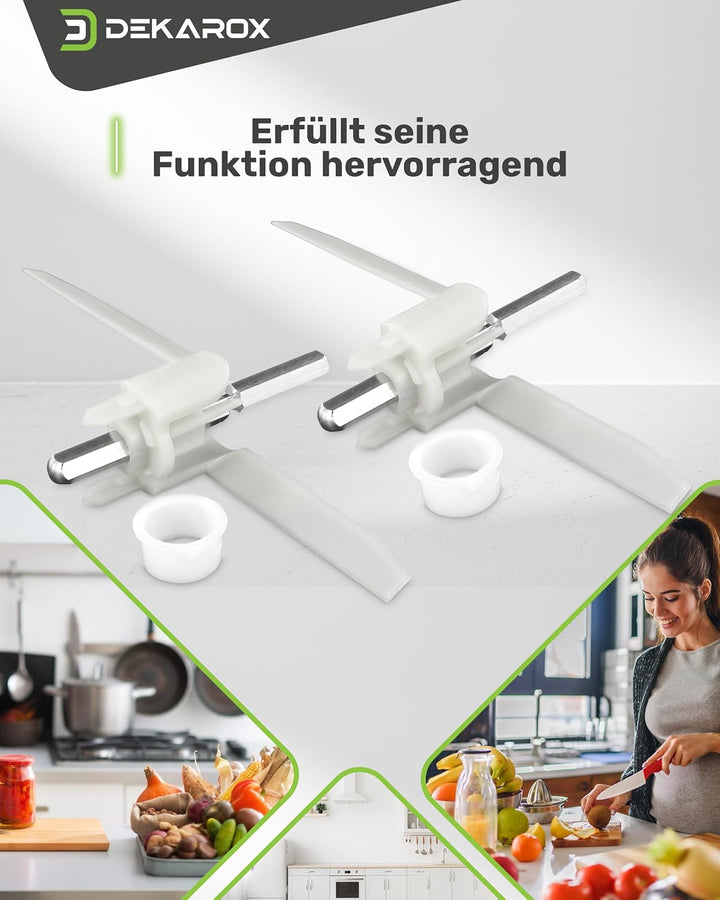 2 x Durchlaufschnitzlerflügel Mitnehmer für Bosch MUM5 MUMV MUZ5 Küchenmaschine wie 630760 00630760