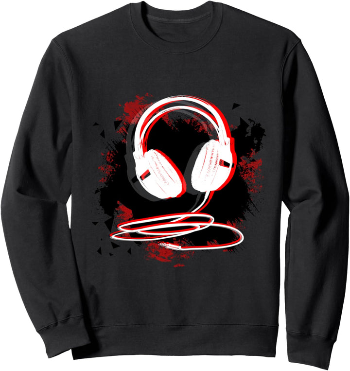 Musik Sound Kopfhörer DJ Geschenk T Shirt Sweatshirt