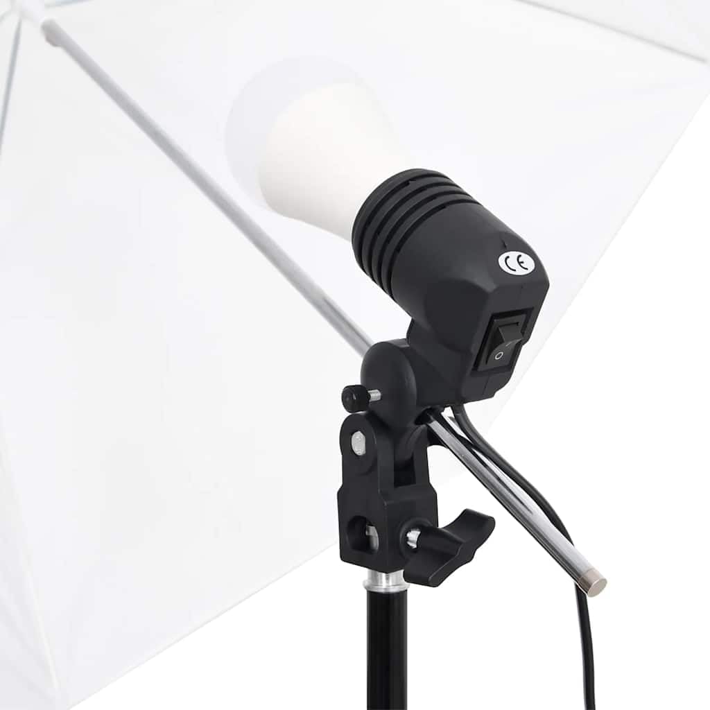 vidaXL Fotostudio-Set mit Beleuchtung und Hintergrund, Studio-Kit, Tageslicht-Lampe, Studio-Beleucht