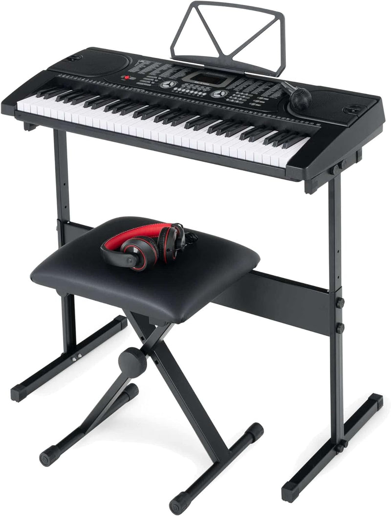 McGrey SK-6100 Keyboard Super Kit - Einsteiger-Instrument mit 61 Tasten - 255 Klänge und Begleitrhyt