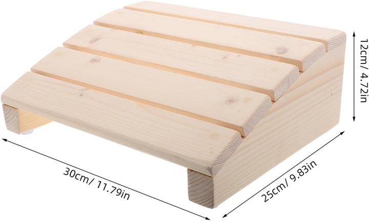 TOYANDONA Klavierhocker Aus Holz Für Junge Mädchen Ergonomische Fussstütze Für Schreibtisch Anfänger