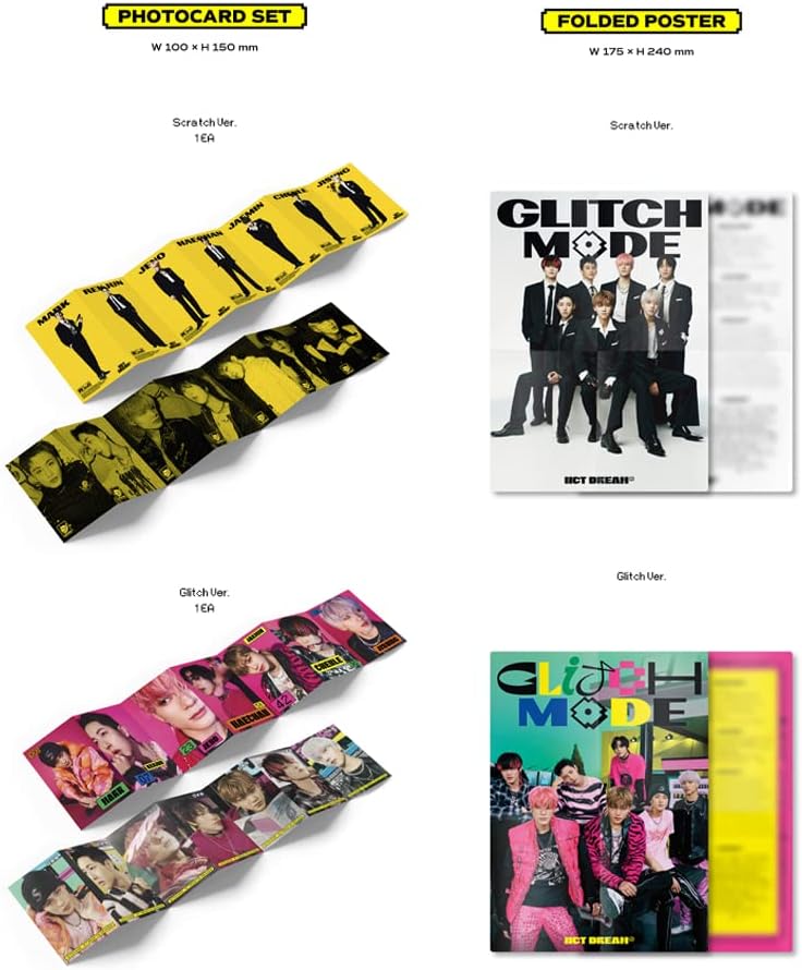DREAMUS NCT Dream – Glitch Mode the 2nd Fotoalbum Version (B ver), Gold, (SMK1376), B ver