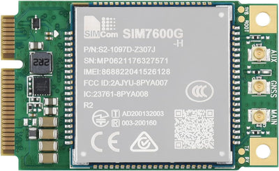 Waveshare SIM7600G-H-PCIE SIMCom Original 4G LTE Cat-4 Module Support Global Coverage GNSS/LTE-TDD/L