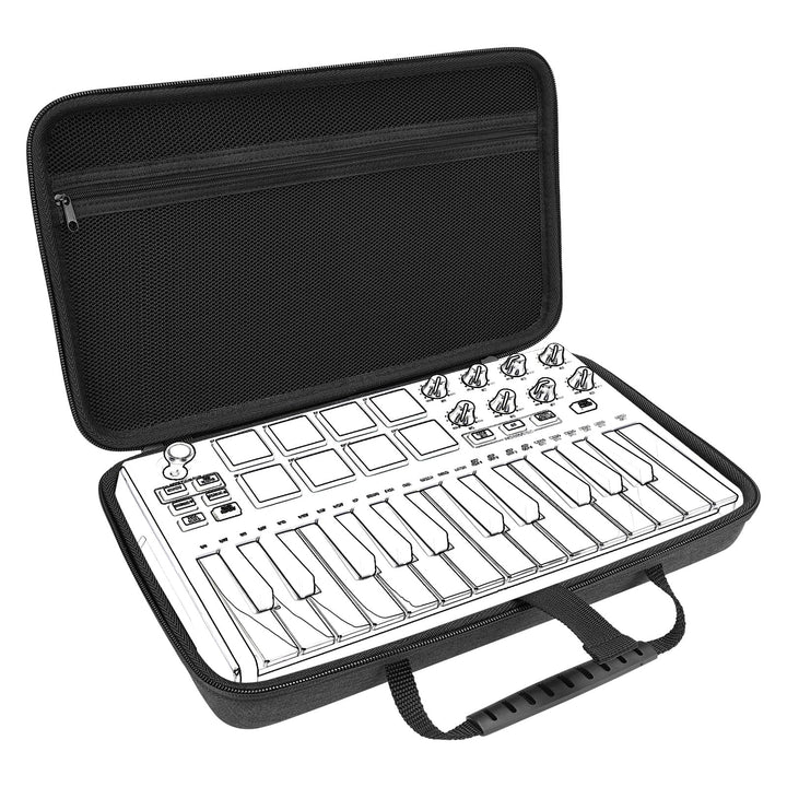Linkidea Hartschalenkoffer kompatibel mit Akai Professional MPK Mini MK3 – 25 Tasten, ultra-tragbare
