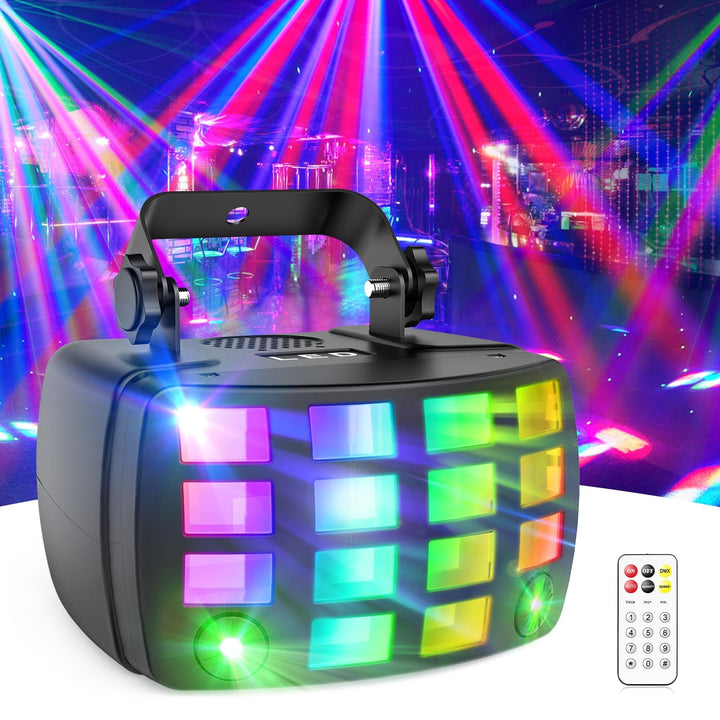 LED Bühnenbeleuchtung Partylicht, DMX512 2 in 1 RGB Disco Licht, Discolicht Party Lichter Musikgeste