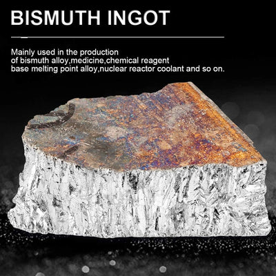 Wismut Metall Ingot Chunk 99,99% Reines Kristall Geodes zur die Herstellung der Kristalle, Angelköde