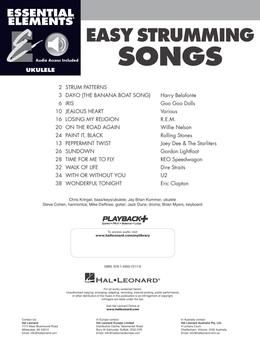 Essential Elements Ukulele - Easy Strumming Songs. Enthält Online-Audio, Taschenbuch