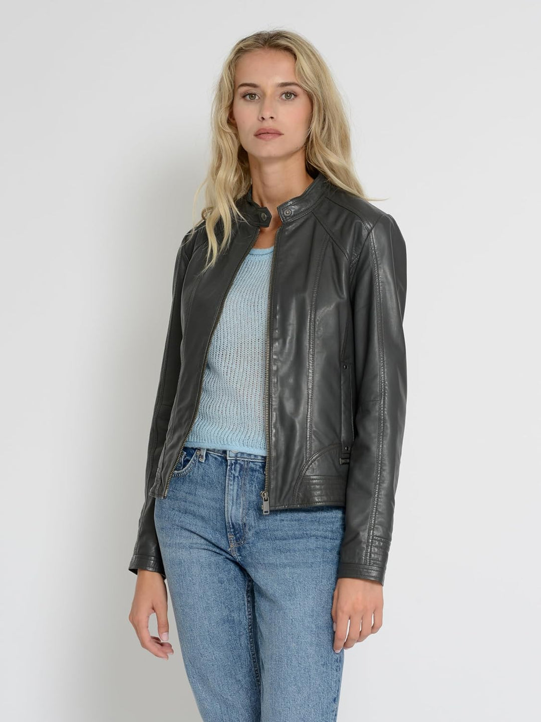 MUSTANG Damen Lederjacke 31017270 M anthra, M anthra