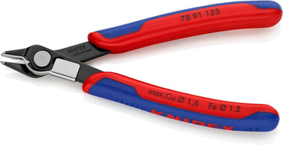 Knipex Electronic Super Knips® brüniert, mit Mehrkomponenten-Hüllen 125 mm 78 91 125 Mit Mehrkompone