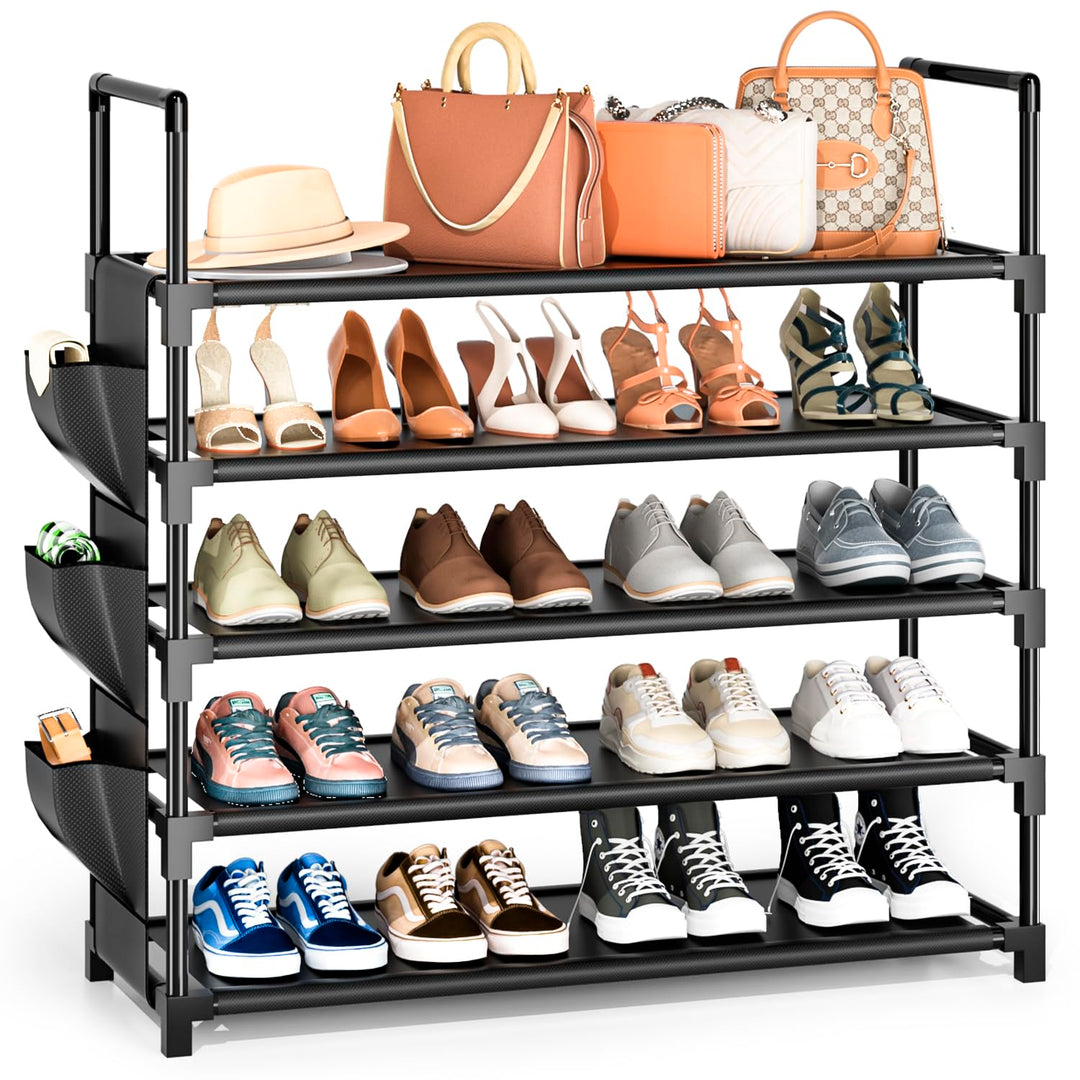 OYREL Schuhregal 5 Ebenen Schuhständer Schuhorganizer für 20-25 Paar Schuhe Platzsparend & Stabil Sc
