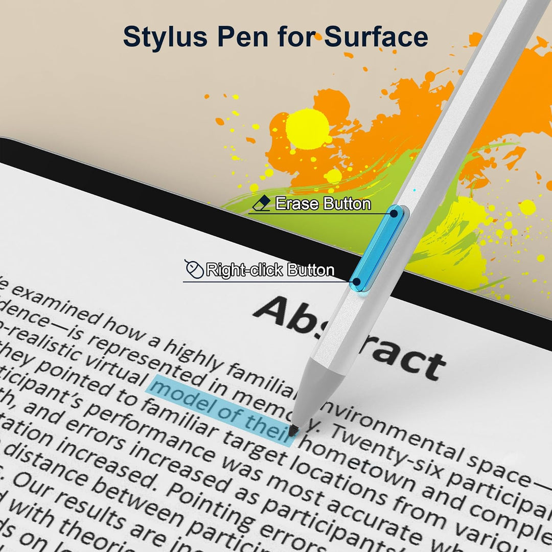 Surface Pen Stylus Stift für Microsoft Surface Pro 11/9/8/7/6/5/4/3, Surface Go 3/2/1 Surface Laptop