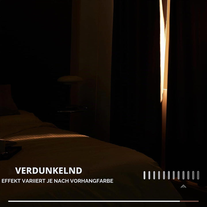 Deconovo Blickdichter Vorhang mit Schlaufen Verdunkelung Dicke Gardinen Wohnzimmer Thermogardinen ge