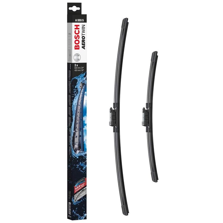 Bosch Automotive Scheibenwischer Aerotwin A555S, Länge: 600mm/400mm – Set für Frontscheibe, 3 397 00