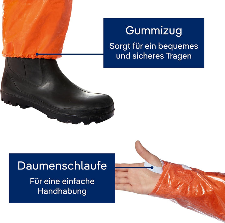 Dräger SPC 4400 CLF begrenzt wiederverwendbarer Schutzanzug gegen Staub und Flüssigkeiten | hohe Bes