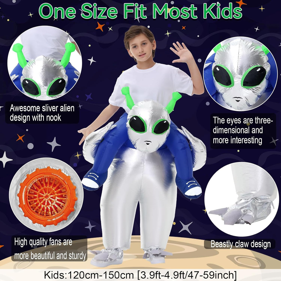 Aufblasbare Ausserirdische Kostüm Erwachsene Kinder Halloween Ausserirdische Kostüme Anzug für Männe