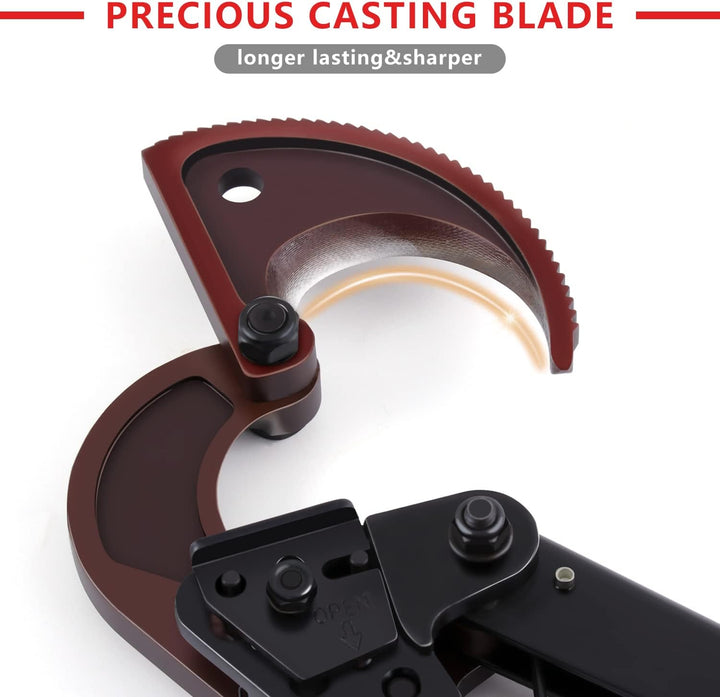 Flytuo Kabelschneider, verbesserte Klinge, robuster Kabelschneider für Aluminium-Kupferkabel und ele