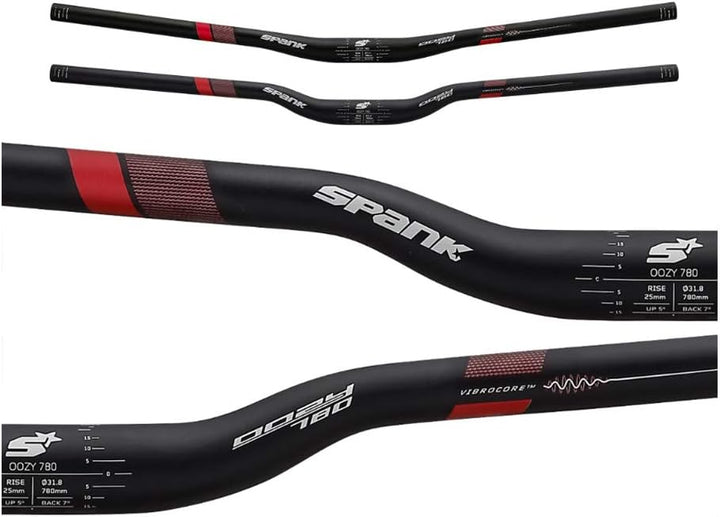 OOZY Trail 780 Vibrocore, Rise 15 mm, Black/Red 780mm schwarz / rot, 780mm schwarz / rot