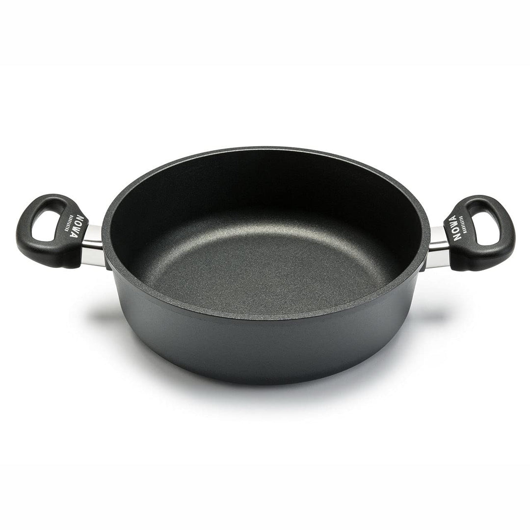 Aluguss Schmortopf, Innenhöhe von 7 cm, backofenfest bis 280 °C, Antihaft beschichtet, Induktion, Ma
