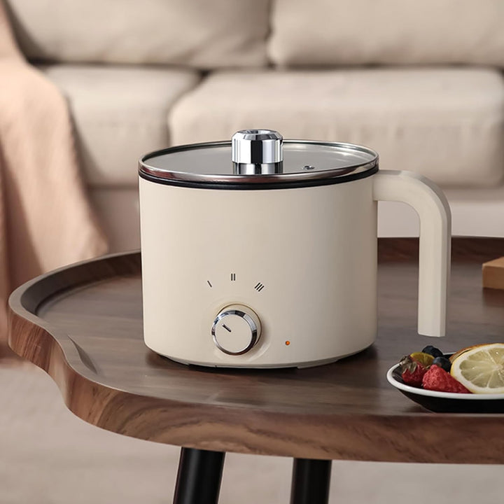 Personal Skillet - Dorm Electric Cooker, Mini Frying Pot with Nonstick, Rapid Heating Thermal Contro