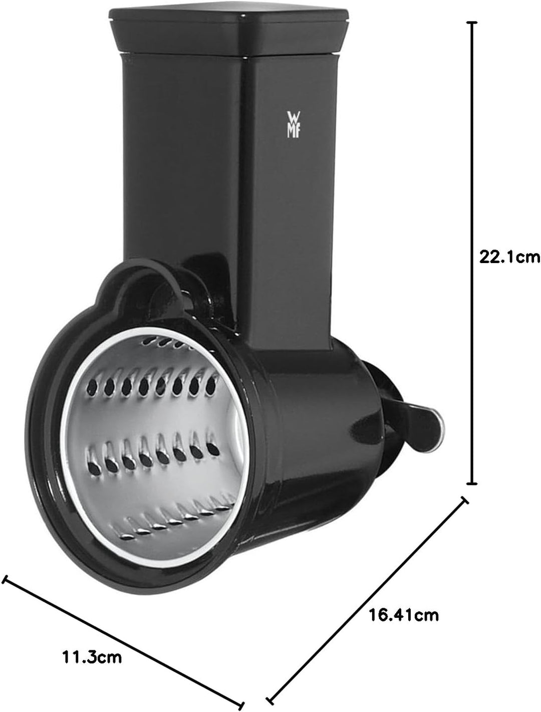 WMF Profi Plus Gemüseschneider mit 4 Schneideinsätze für Gemüse, Obst, Käse, Edelstahl, Zubehör pass