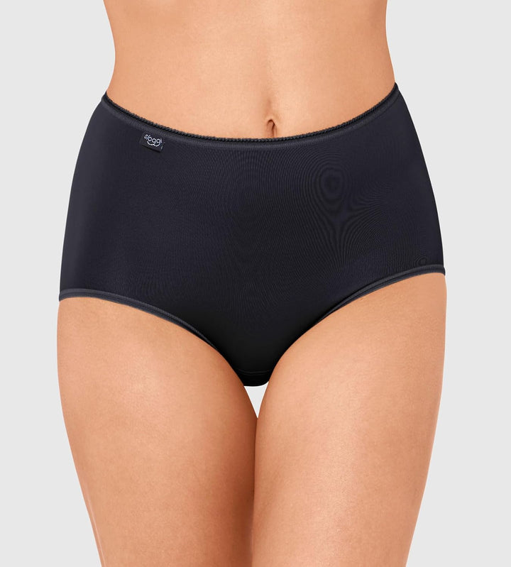 Sloggi Damen Slip (3er Pack) 40 Schwarz (Black 04), 40 Schwarz (Black 04)