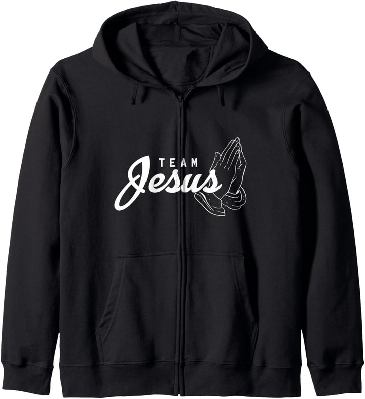 Team Jesus Christus Religion Glaube Gott Christ Katholik Kapuzenjacke
