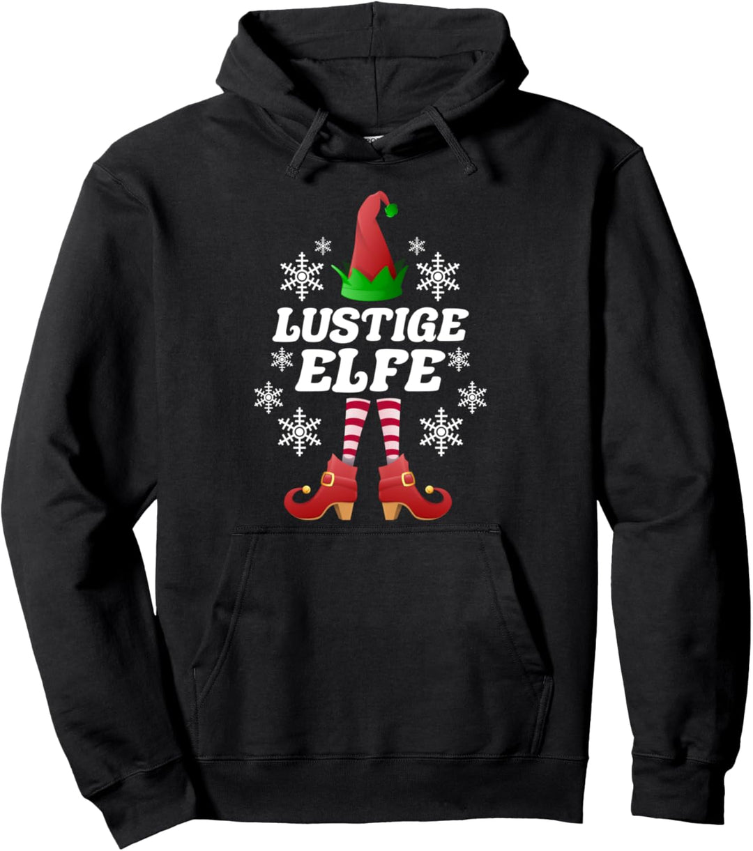 Lustige Elfe Elfen Familien Outfit Weihnachten Weihnachtself Pullover Hoodie