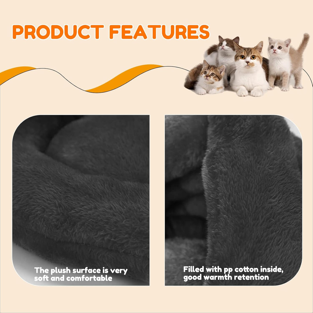 SUOXU Katzenbett, maschinenwaschbar, warmer Fleece-Schlafsack, kleines Haustierbett, für Welpen, Kät