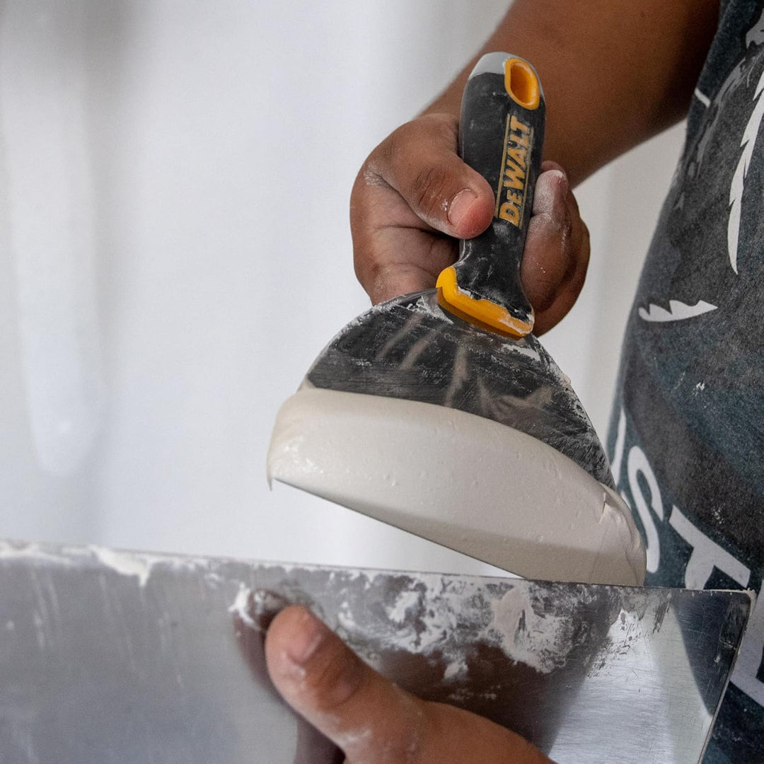 DEWALT 6" Putty Knife | Stainless Steel w/Soft Grip Handle | DXTT-2-142 6-Inch, 6-Inch