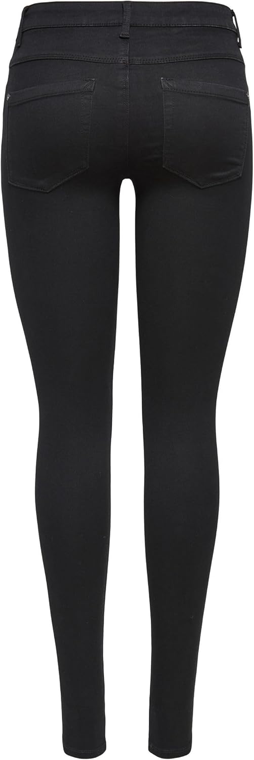 ONLY Women's Onlroyal Hw Sk Rock Coated PIM Noos Skinny Jeans M / 30L Schwarz (Schwarz), M / 30L Sch