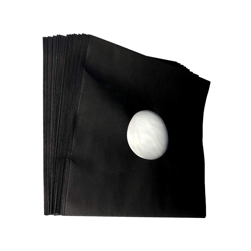 12" Schallplatten LP-Innenhülle schwarz gefüttert (50 Stück Pack)