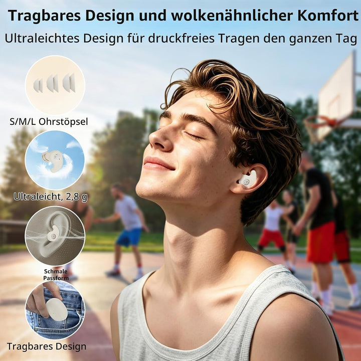 Schlafkopfhörer,2026 Neue Mini-Kabellose schlafkopfhörer seitenschläfer,Bluetooth-6.0-Kopfhörer zum