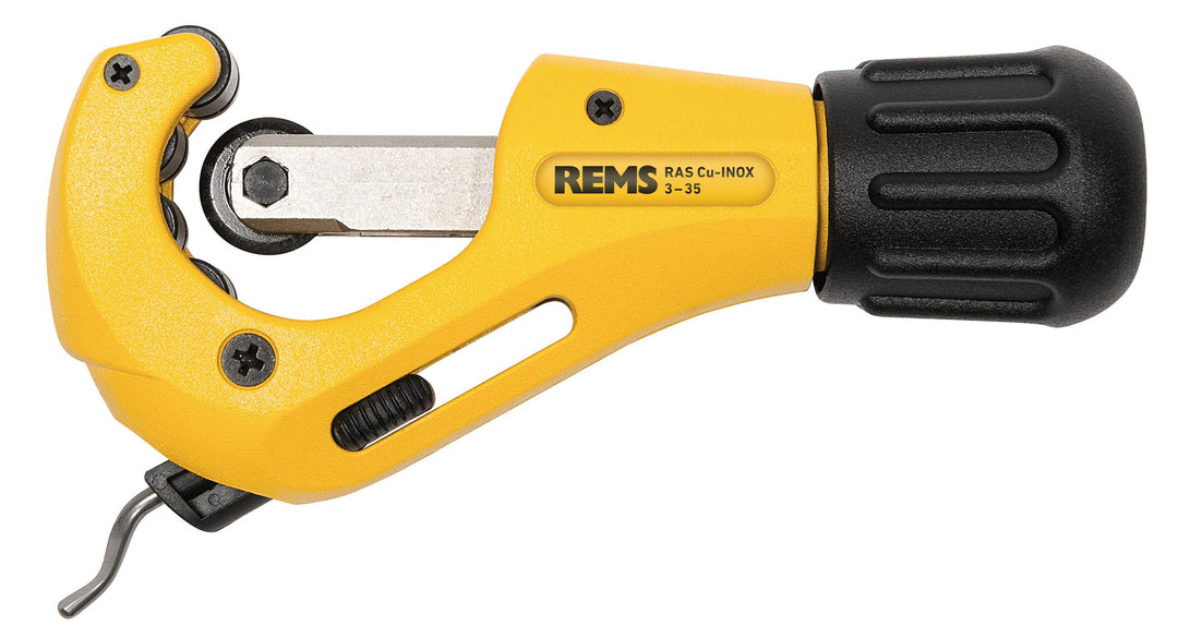 REMS RAS Cu-INOX (mit Teleskopspindel, mit 4 spezialgehärteten Gegendruckrollen, ergonomischer Drehg
