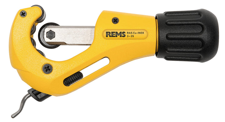 REMS RAS Cu-INOX (mit Teleskopspindel, mit 4 spezialgehärteten Gegendruckrollen, ergonomischer Drehg