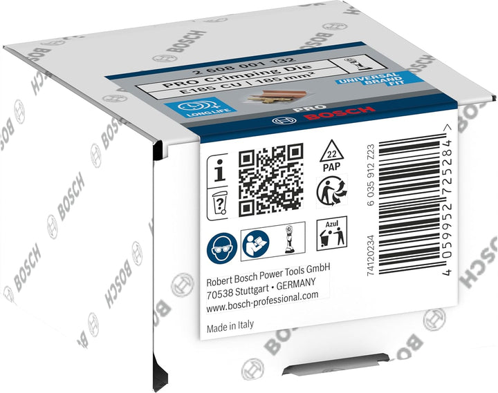 Bosch 1x PRO Presseinsatz für Kupfer (67 x 45 mm, Professional Zubehör Crimpwerkzeuge) E185, E185