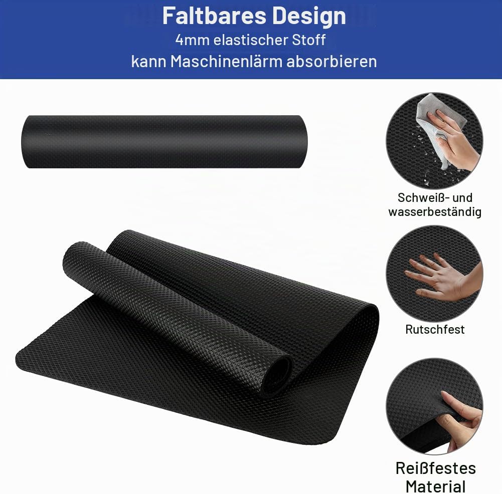 DiULi Yogamatte, Bodenschutzmatte Fitnessgerät Fitnessmatte mit Tragegurt und Tasche, für Pilates, W