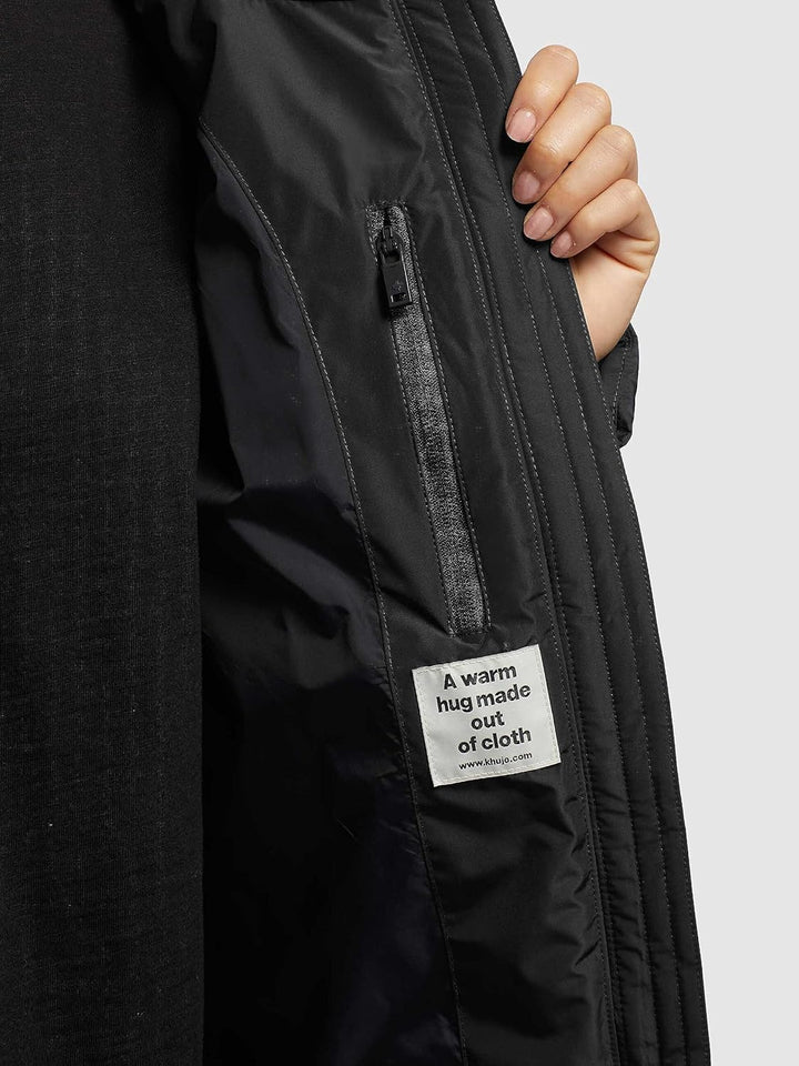 khujo - Damen - Wintermantel - Jilias 3 XS Schwarz, XS Schwarz