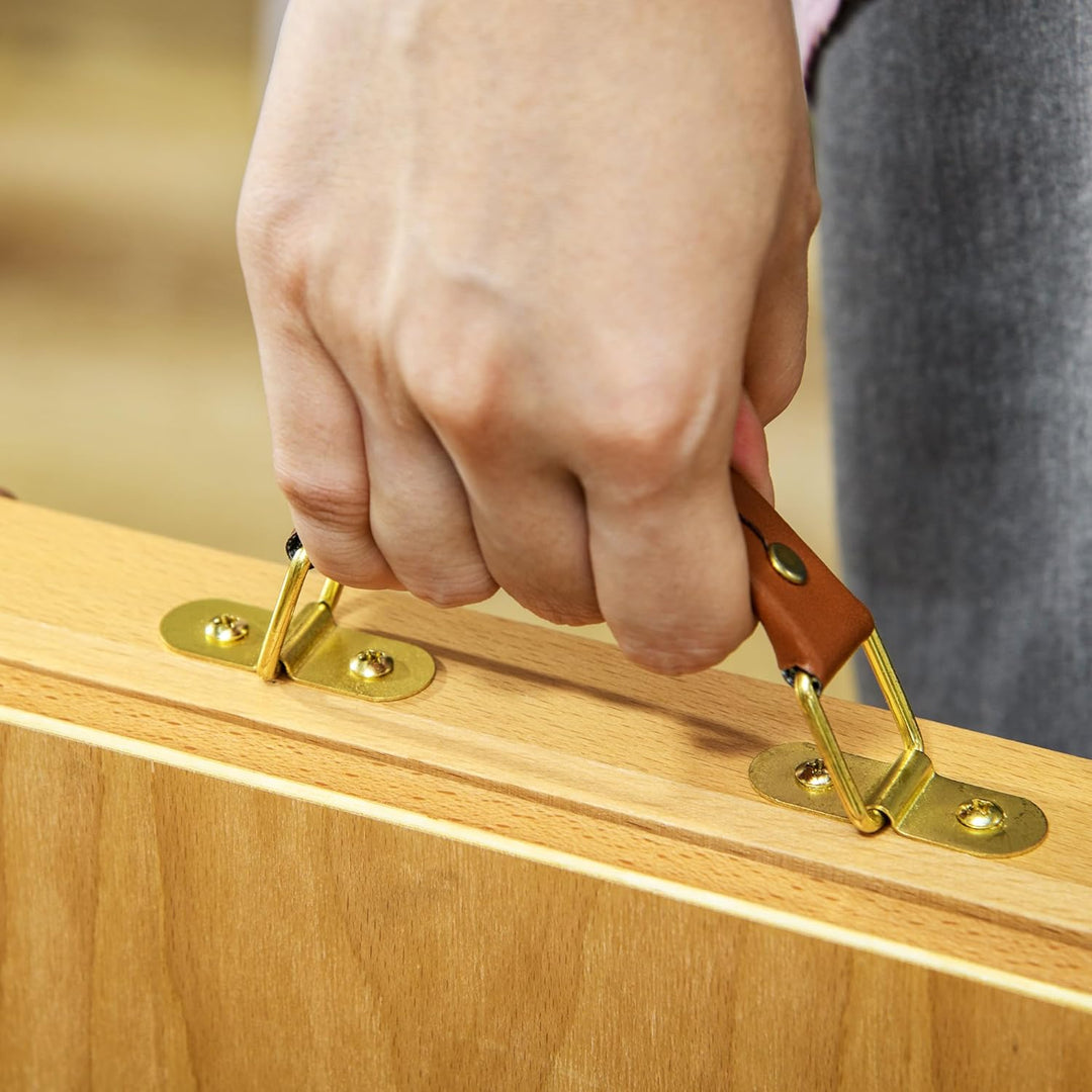 Vinsetto Tischstaffelei Winkelverstellbare Staffelei mit Griff Kofferstaffelei zum Malen & Zeichnen