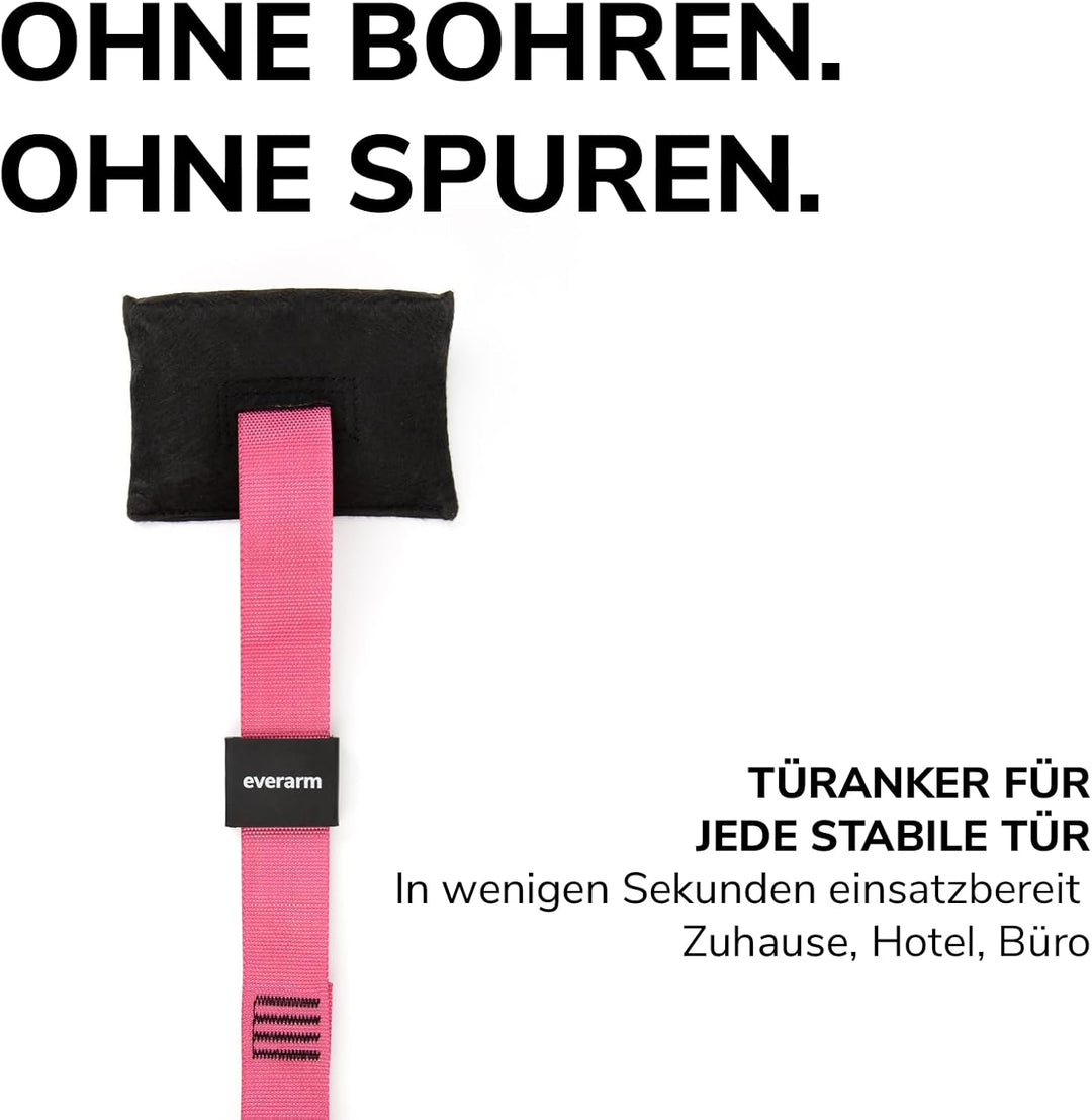 Schlingentrainer Set mit Türanker - Profi Suspension Trainer für Ganzkörpertraining - Sling Trainer