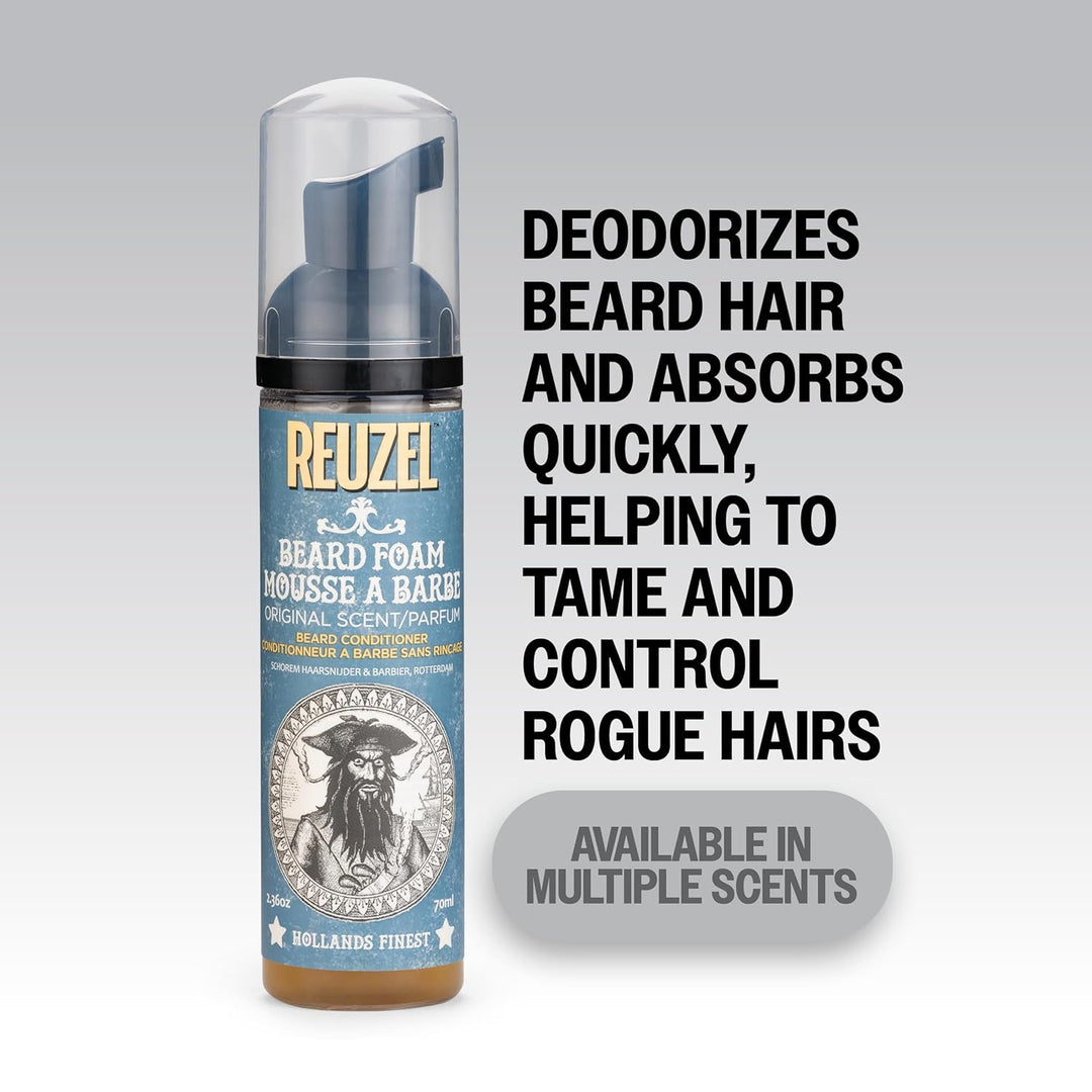 Reuzel Beard Foam, Reduces Beardruff And Itchy Skin, 70 ml