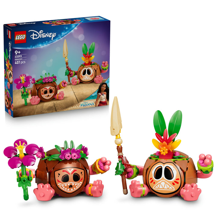 LEGO | Disney Vaiana Kakamora - Spielzeug inkl. 2 Blumentopf Figuren mit künstlichen Blumen als Zimm