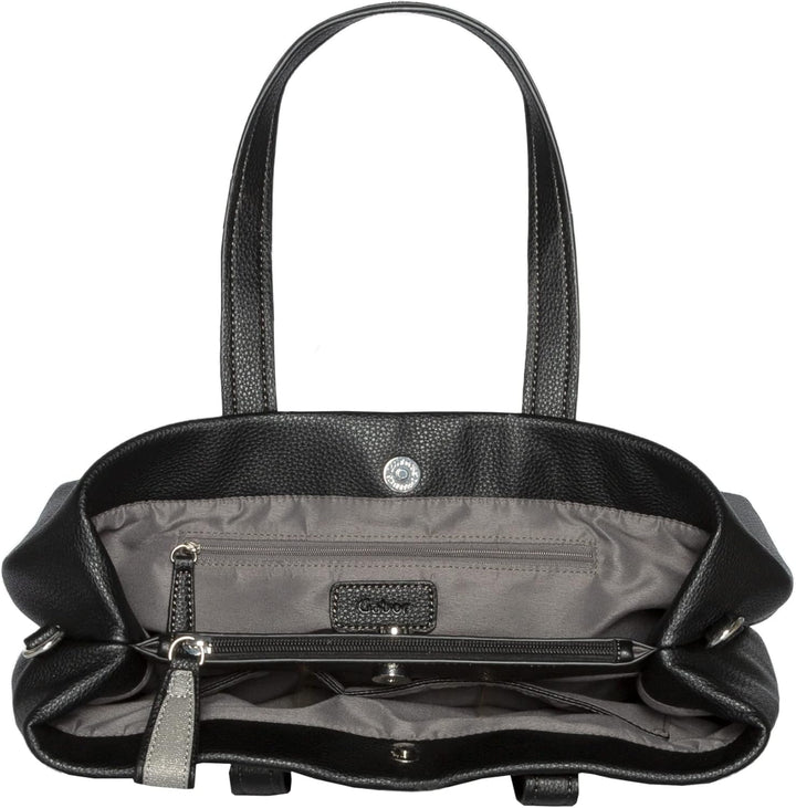 Gabor bags Anina Damen Shopper Umhängetasche Reissverschluss Mittelgross Schwarz