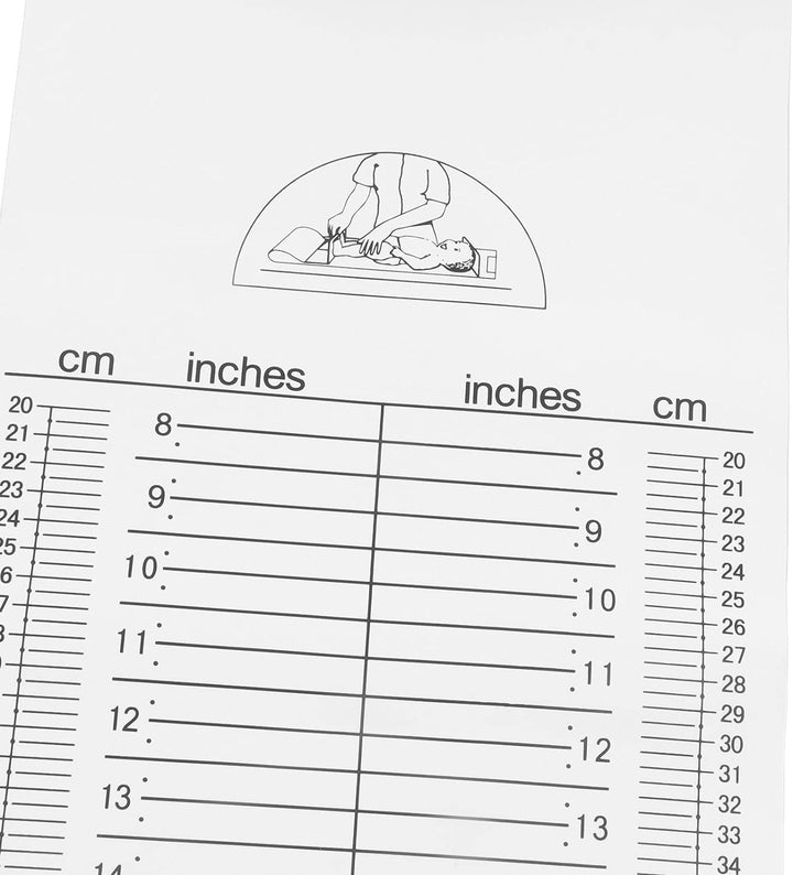 Folanda Messmatte für Kleinkinder, Zusammenklappbares, Waschbares Baby-Infantometer, Höhenlineal für