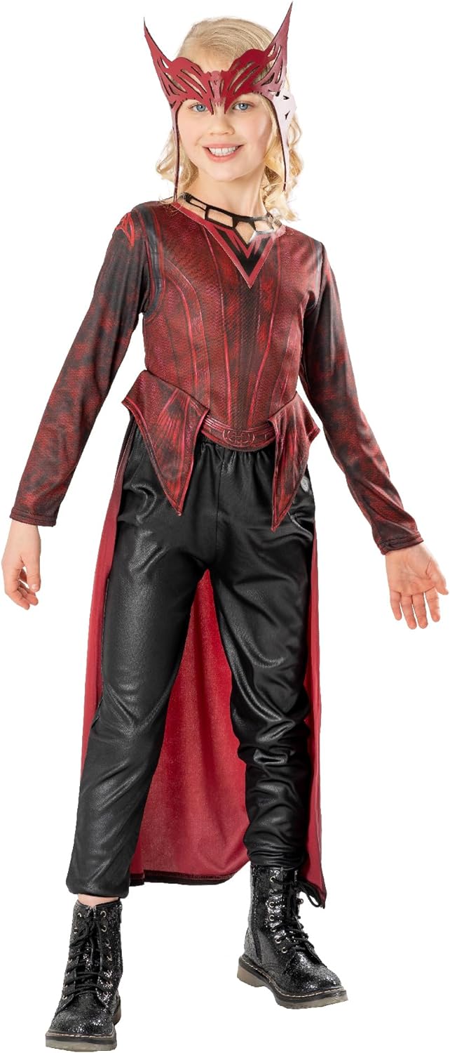 Rubies Offizielles Marvel Dr Strange in the Multiverse of Madness Scarlett Witch Deluxe Kinder-Kostü