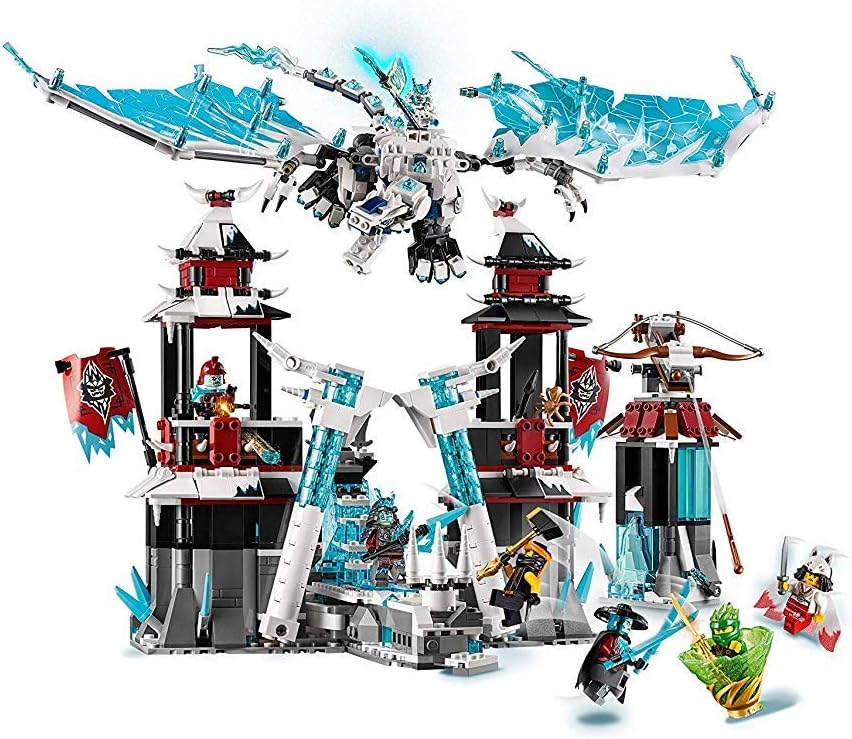 Lego 70678 NINJAGO Festung im ewigen EIS, Set mit Eisdrachen-Spielzeug, Meister des Spinjitzu Spiels