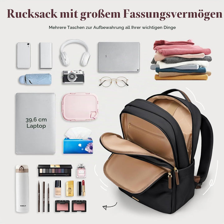GOLF SUPAGS Multifunktional Handgepäck Rucksack, Schulrucksack Teenager, Rucksack Damen für Schule,