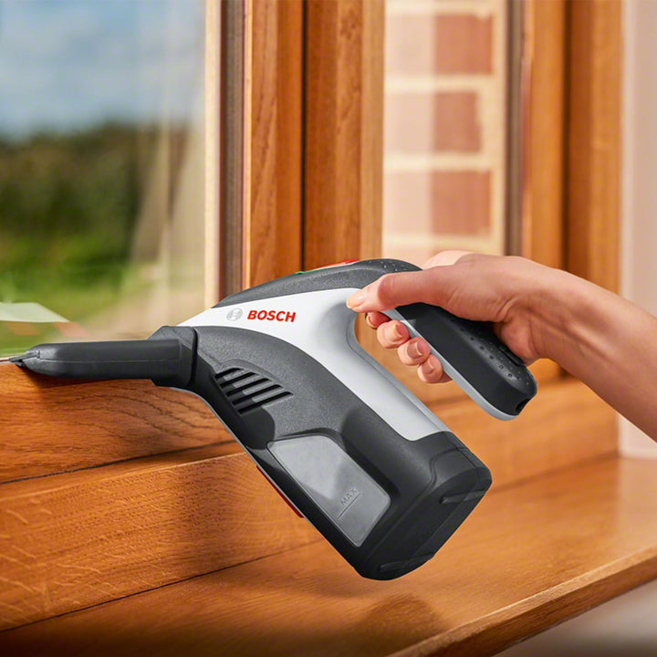 Bosch Home and Garden Akku Fenstersauger GlassVAC (USB Ladegerät, Sprühflasche mit Mikrofasertuch, 2